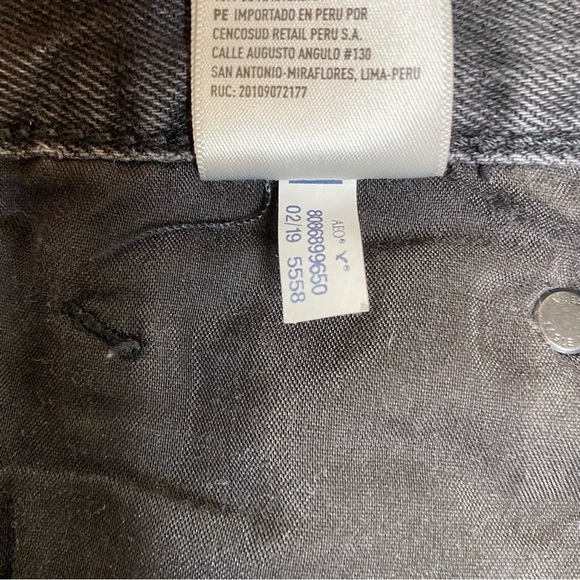 American Eagle Hi-Rise Fastival MIDI Black Distressed Shorts Size 8 - Picture 5 of 5